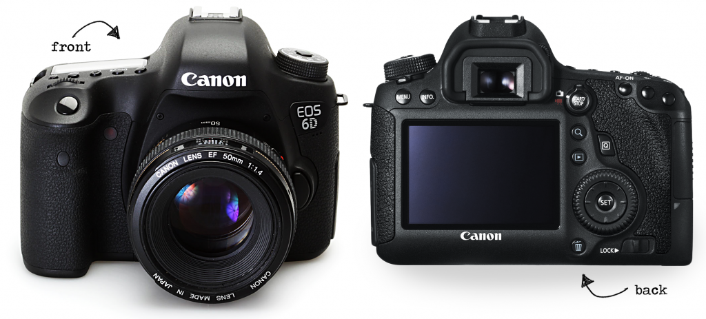 Canon 6D front and back